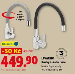 Lidl LIVARNO Kuchyňská baterie nabídka