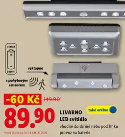 Lidl LIVARNO LED svítidlo nabídka