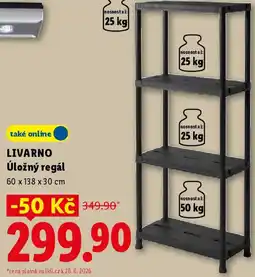 Lidl LIVARNO Úložný regál nabídka