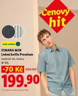 Lidl ESMARA MEN Lněná košile Premium nabídka