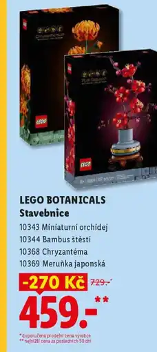 Lidl LEGO BOTANICALS Stavebnice nabídka