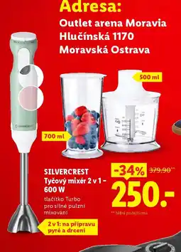 Lidl SILVERCREST Tyčový mixér 2v1- 600 W nabídka