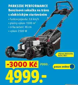 Lidl PARKSIDE PERFORMANCE Benzínová sekačka na trávu s elektrickým startováním nabídka
