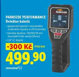Lidl PARKSIDE PERFORMANCE Detektor kabelů nabídka