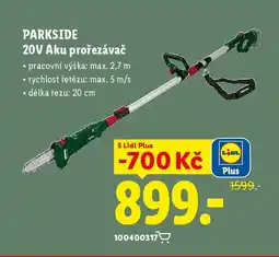 Lidl PARKSIDE 20V Aku prořezávač nabídka