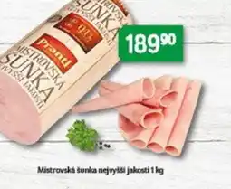 Brněnka Mistrovská šunka nejvyšší jakosti nabídka