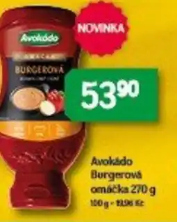 Brněnka Avokádo Burgerová omáčka nabídka