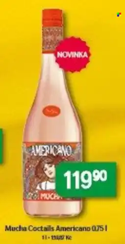 Brněnka Mucha Coctails Americano nabídka