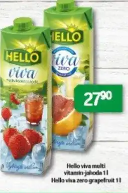 Brněnka Hello viva multi vitamin-jahoda Hello viva zero grapefruit nabídka