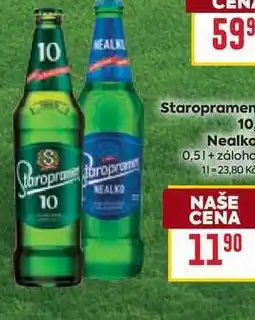 Billa Staropramen Nealko nabídka