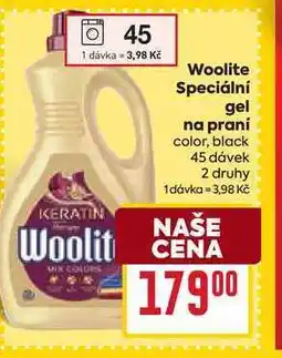 Billa Woolite Speciální gel na praní color, black 45 dávek nabídka