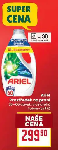 Billa Ariel Prostředek na praní 38-60 dávek nabídka