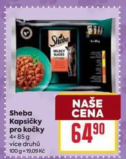 Billa Sheba Kapsičky pro kočky 4× nabídka