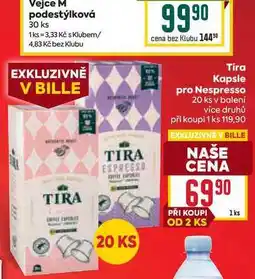 Billa Tira Kapsle pro Nespresso 20 ks v balení nabídka