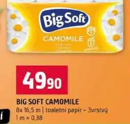 Terno BIG SOFT CAMOMILE 8x 16,5 m toaletni papir 3vrstvý nabídka
