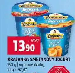 Terno KRAJANKA SMETANOVÝ JOGURT 150 g vybrané druhy nabídka