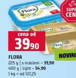 Terno FLORA 225 g s máslem 400 g light nabídka