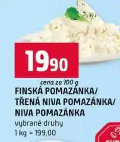 Terno FINSKÁ POMAZÁNKA TŘENÁ NIVA POMAZÁNKA NIVA POMAZÁNKA vybrané druhy nabídka