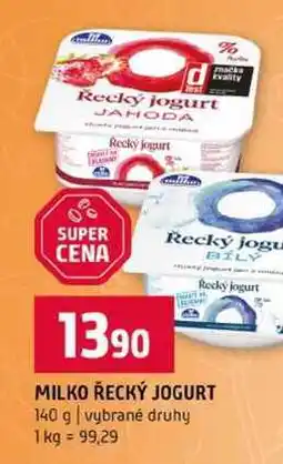 Terno MILKO ŘECKÝ JOGURT 140 g vybrané druhy nabídka