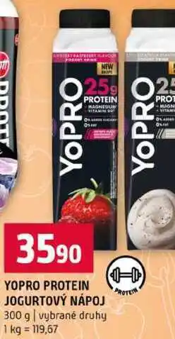 Terno YOPRO PROTEIN JOGURTOVÝ NÁPOJ 300 g vybrané druhy nabídka