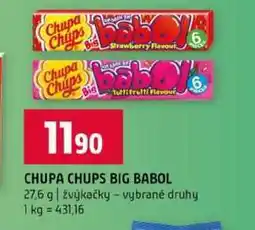 Terno CHUPA CHUPS BIG BABOL 27,6 g žvýkačky vybrané druhy nabídka