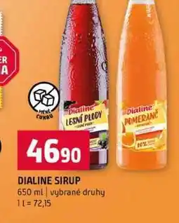 Terno DIALINE SIRUP 650 ml vybrané druhy nabídka