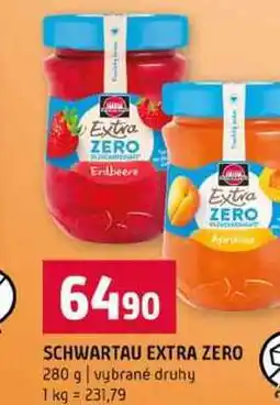 Terno SCHWARTAU EXTRA ZERO 280 g vybrané druhy nabídka