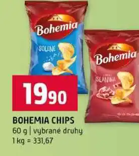 Terno BOHEMIA CHIPS 60 g vybrané druhy nabídka