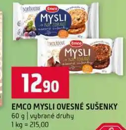 Terno EMCO MYSLI OVESNÉ SUŠENKY 60 g vybrané druhy nabídka