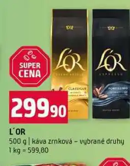 Terno L'OR 500 g káva zrnková vybrané druhy nabídka