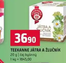 Terno TEEKANNE JÁTRA A ŽLUČNÍK 20 g čaj bylinný nabídka