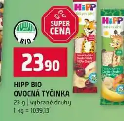 Terno HIPP BIO OVOCNÁ TYČINKA 23 g vybrané druhy nabídka