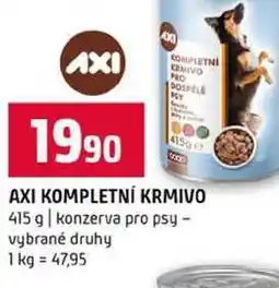 Terno AXI KOMPLETNÍ KRMIVO 415 g konzerva pro psy vybrané druhy nabídka