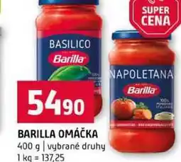 Terno BARILLA OMÁČKA 400 g vybrané druhy nabídka