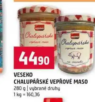 Terno VESEKO CHALUPÁŘSKÉ VEPŘOVÉ MASO 280 g vybrané druhy nabídka