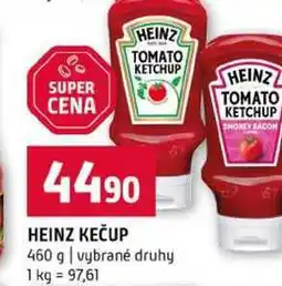 Terno HEINZ KEČUP 460 g vybrané druhy nabídka