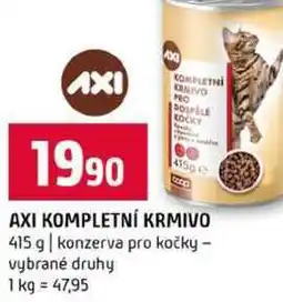 Terno AXI KOMPLETNÍ KRMIVO 415 g konzerva pro kočky vybrané druhy nabídka