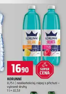 Terno KORUNNÍ 0,75l nealkoholický nápoj s příchutí vybrané druhy nabídka