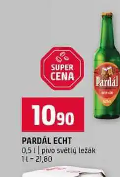 Terno PARDÁL ECHT 0,5l pivo světlý ležák nabídka