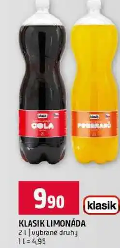 Terno KLASIK LIMONÁDA 2l vybrané druhy nabídka
