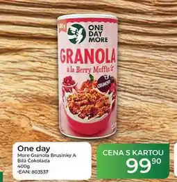 Tamda Foods One day More Granola Brusinky A Bilá Čokoláda nabídka