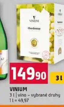 Terno VINIUM 3l vino vybrané druhy nabídka