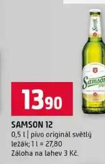 Terno SAMSON 12 0,5l pivo originál světlý ležák nabídka