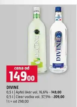 Terno DIVINE 0,5l Apfel likér 16,6% 0.5l Clear vodka vol. 37,5% nabídka
