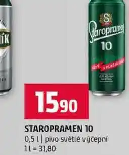 Terno STAROPRAMEN 10 0,5l pivo světlé výčepní nabídka