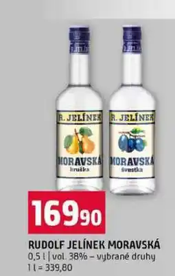 Terno RUDOLF JELÍNEK MORAVSKÁ 0,5l vol. 38% vybrané druhy nabídka