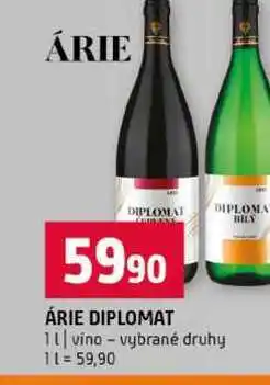 Terno ÁRIE DIPLOMAT 1l vino vybrané druhy nabídka