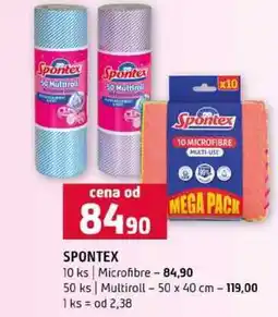 Terno SPONTEX 10 ks Microfibre 50 ks Multiroll nabídka