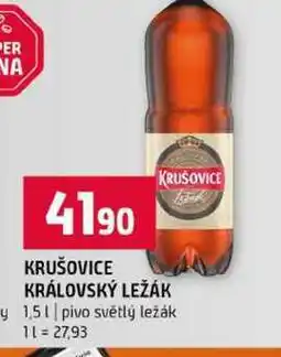 Terno KRUŠOVICE KRÁLOVSKÝ LEŽÁK 1.5l pivo světlý ležák nabídka