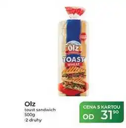 Tamda Foods Olz toust sandwich nabídka